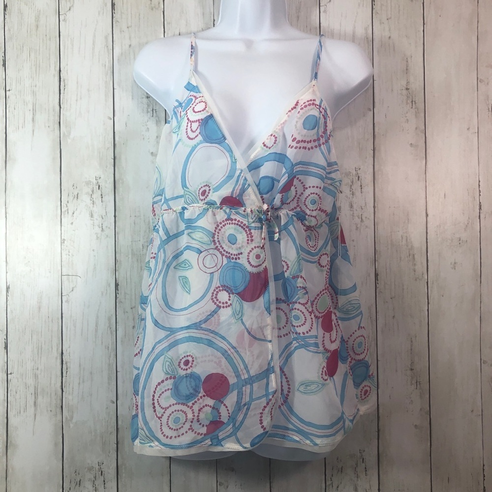Sarah Spencer Intimates Wrap Front Sheer Top 1X NWT